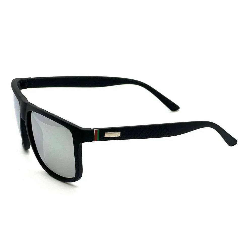 Polarized Sunglasses‎ Men Driving Fishing UV Protection Sport Silver Mirror Lens